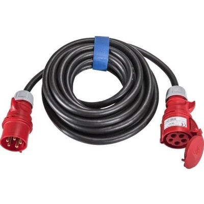 Afbeelding van SIROX 362010 Stroom Verlengkabel 16 A Zwart 10 m H07RN F 5G 1,5 mm² Met fasewisselaar