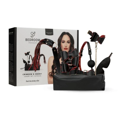 Afbeelding van Bedroom Fantasies Crimson &amp; Ebony 8 delige Luxe Set