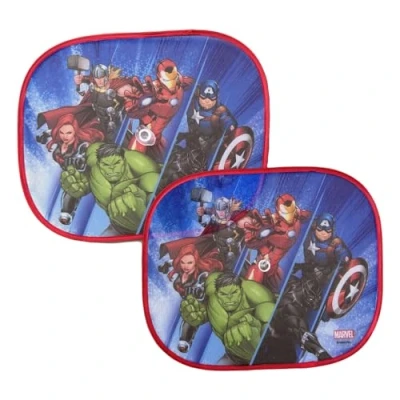 Afbeelding van Avengers Marvel Zijgordijnen voor kinderen, 1 paar autogordijnen, 44 x 35 cm, uv bescherming