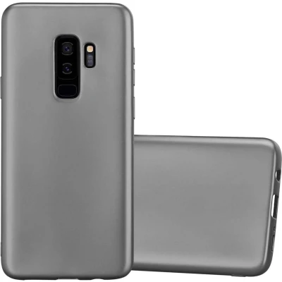 Afbeelding van Cadorabo Hoesje geschikt voor Samsung Galaxy S9 PLUS in METALLIC GRIJS Beschermhoes gemaakt van flexibel TPU silicone Case Cover