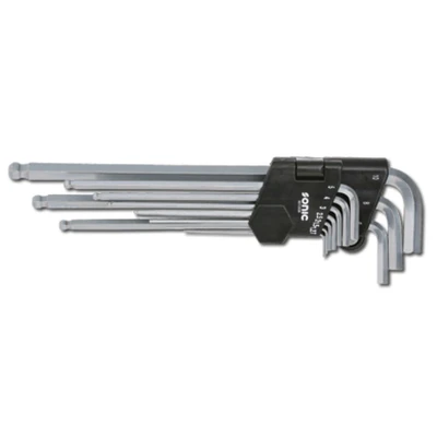 Afbeelding van SONIC 601008 Haakse schroevendraaierset 1.27mm, 1.5mm, 2mm, 2.5mm, 3mm, 4mm, 6mm, 5mm, 8mm, 10mm Chroom vanadium staal 10