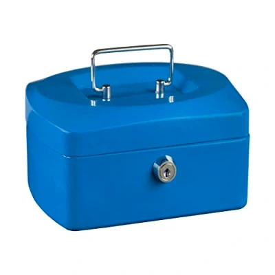 Afbeelding van Idena 50027 geldcassette 6&quot;, grootte 155 x 120 90 mm, kleur blauw, 1 stuk