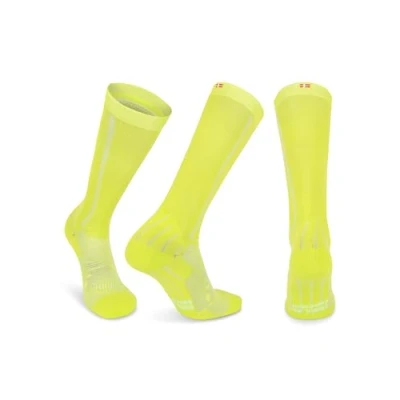 Afbeelding van DANISH ENDURANCE Compressiekousen Dames &amp; Heren Steunkousen 21 26 mmHg Hardlopen Sporten Neon Geel Maat 39 42 (M)