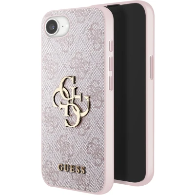 Afbeelding van Guess iPhone 16e Pink hardcase Big Logo Back Case