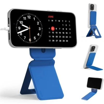 Afbeelding van MOFT Smartphone statief voor iPhone 15/14/13/12 serie, onzichtbare universele statiefhouder telefoon met 3 modi self vlogging, bladeren, macrofotografie, videogesprekken, mistgrijs