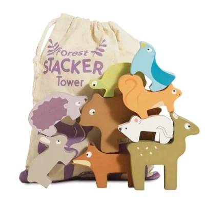 Afbeelding van Le Toy Van Forest Stacker Tower &amp; Bag