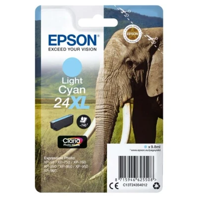 Image de Cartouche d&#039;encre Epson Série Eléphant 24 XL Cyan Clair