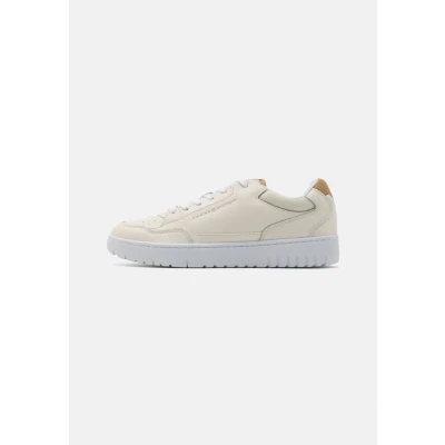 Afbeelding van Tommy Hilfiger Basket Sneakers laag, Heren, Maat: 40, Whisper white Leer en textiel