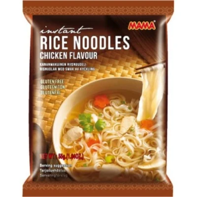 Afbeelding van Mama Instant Rijstnoedels Kipsmaak 55 g