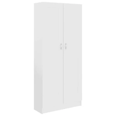 Afbeelding van Boekenkast 82,5x30,5x185,5 cm spaanplaat wit
