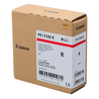 Image de ImagePROGRAF PRO 6600 Canon cartouche d&#039;encre PFI 3100R (d&#039;origine) rouge