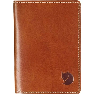 Afbeelding van Fjallraven Leather Passport Cover Portemonnee Unisex Cognac