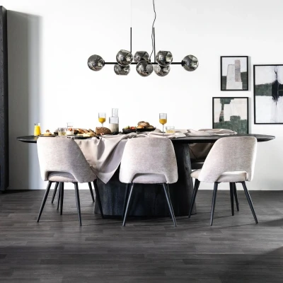 Afbeelding van Eleonora Eettafel Aron Zwart 200x110 76,00cm x 200,00cm 110,00cm