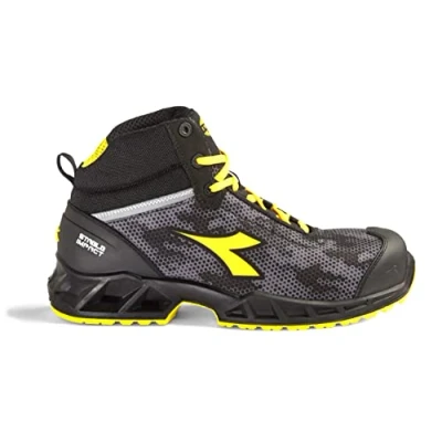 Afbeelding van Diadora Shark Stable Impact Mid S3 SRC ESD Zwart/Grijs Maat 43