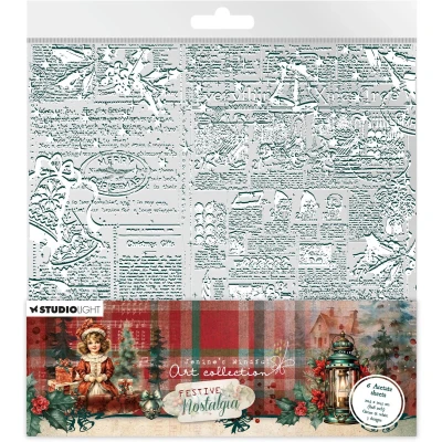 Afbeelding van White &amp; green Festive Nostalgia nr.09