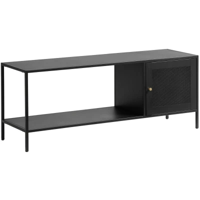 Afbeelding van Hygge Interiors Malibu TV Meubel 1 Deur 120 cm Zwart