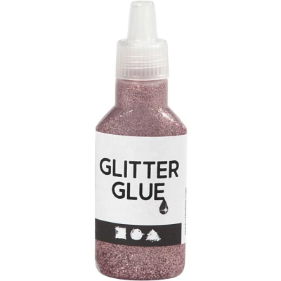 Afbeelding van Creotime Glitterlijm Zalmroze 25 Ml