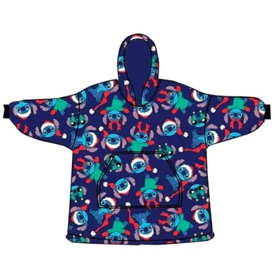 Afbeelding van Disney Lilo &amp; Stitch Hoodie Fleece Deken, Rendier Volwassen One Size