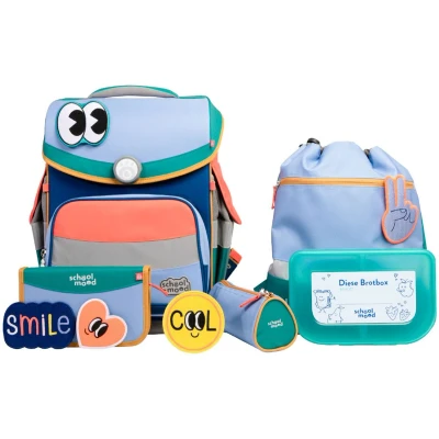 Afbeelding van SCHOOL MOOD Timeless Pro Leni Set van 7 schooltassen voor honden met 23,5 liter opbergruimte, ergonomisch Easy Fit systeem lichaamslengte 1 1,50 m, stabiel, waterdicht weefsel inclusief