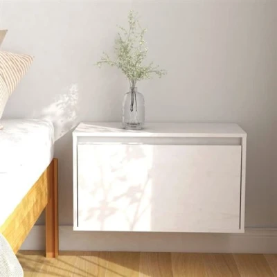 Afbeelding van Wandkast 60x30x35 cm massief grenenhout wit