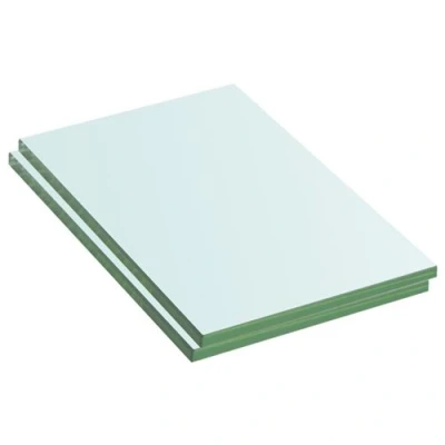 Afbeelding van vidaXL Schappen 2 st 20x12 cm glas transparant