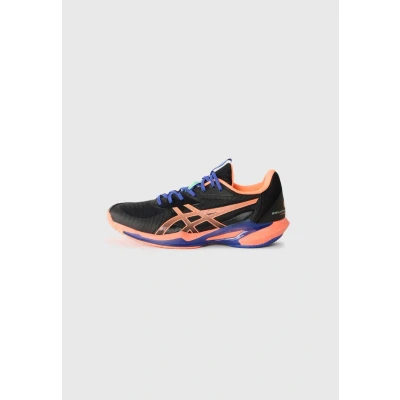 Afbeelding van Asics Solution Speed FF 3 Padelschoenen, Heren, Maat: 46.5, Black/vivid coral Kunststof/ textiel