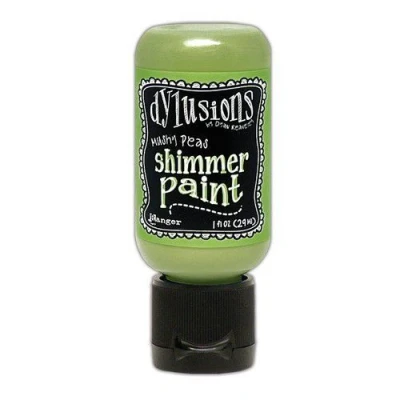 Afbeelding van Ranger Dylusions Shimmer Paint Flip Cap Bottle Mushy Peas DYU81418 Dyan Reaveley (09 22)