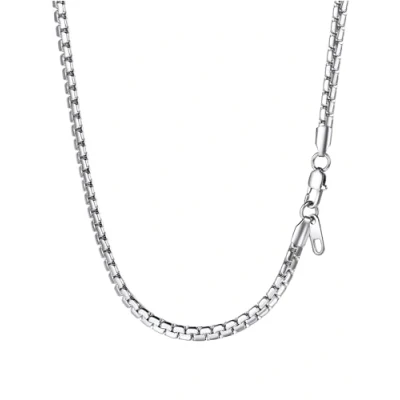 Afbeelding van PROSTEEL Halsketting voor heren en dames, plat, 4 mm/6 mm, roestvrij staal/verguld, lengte 36/46/51/55/61/66/71/76 cm