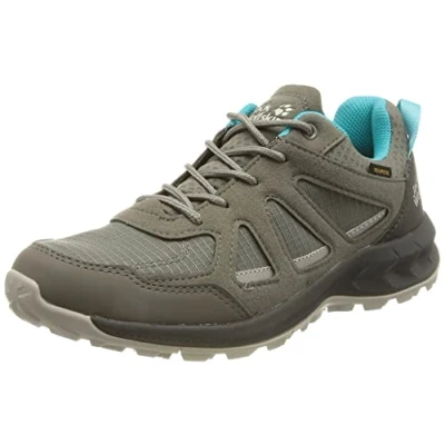 Afbeelding van Jack Wolfskin Woodland Texapore Low W Wandelschoenen voor dames, Grijs lichtblauw