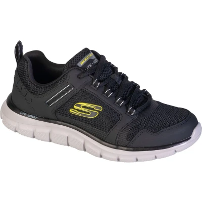 Afbeelding van Skechers Track Knockhill 232001 BKLM, Mannen, Zwart, Sneakers, maat: 42