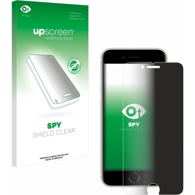 Afbeelding van upscreen Spy Shield Privacy Film (1 Stuk, Apple iPhone SE), Smartphone beschermfolie, Blauw