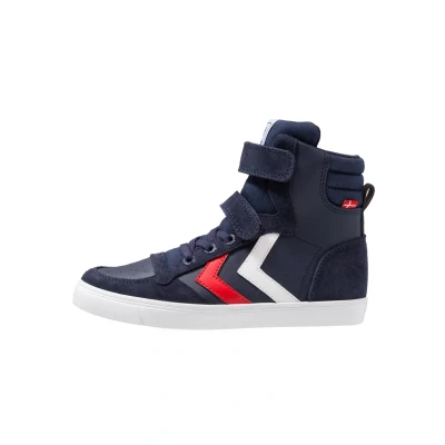 Afbeelding van Hummel Slimmer Stadil JR Sneakers hoog voor kinderen, Maat: 26, Peacoat Leer en textiel