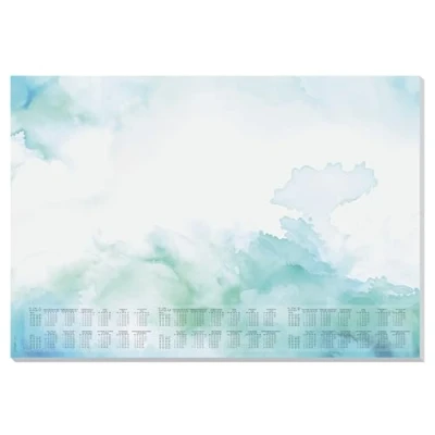 Image de SIGEL Sous main en papier HO314, avec calendrier de 3 ans, format A2 (59,5 x 41 cm), motif aquarelle mer, 80 g/m², 30 feuilles