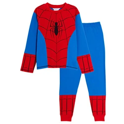 Afbeelding van Marvel Spiderman Fantasie pyjama jongens Avengers patroon, Rood/Blauw