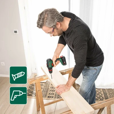 Afbeelding van Bosch Home and Garden AdvancedDrill 18 Accu schroefboormachine V 2 snelheden Incl. accus, koffer, lade