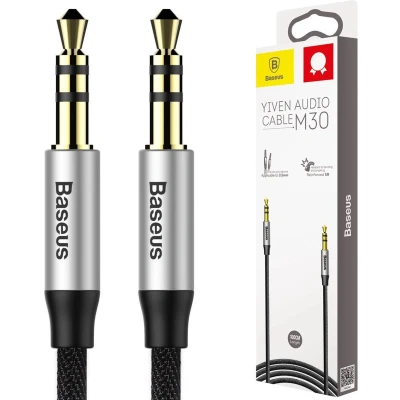 Afbeelding van Baseus M30 Jack naar Audiokabel 1.5 Meter Zwart