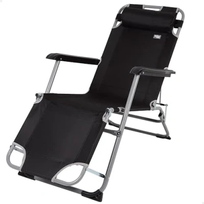 Afbeelding van Solstol Aktive Zwart 153 x 33 47 cm