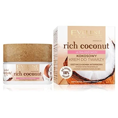 Afbeelding van Rijke kokosnoot ultra voedende gezichtscrème 50ml