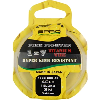 Afbeelding van Spro Pike Fighter Titanium Wire 1x7 17 lbs Roofvis onderlijn materiaal