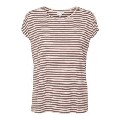 Afbeelding van VERO MODA Vmava Plain Ss Top Stripe Ga JRS Noos T shirt voor dames