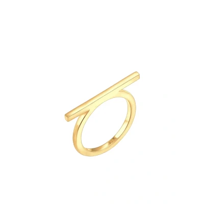Afbeelding van Elli Minimal Ring goldcoloured, Dames, Maat: 54, Gold coloured