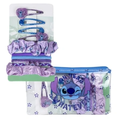 Afbeelding van Haaraccessoires Stitch 10 Onderdelen Blauw Paars