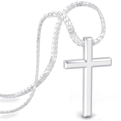 Afbeelding van SERASAR Premium Ketting voor Heren [Faith] Roestvrij staal 316L Waterdicht Stevige kinketting Veilige sluiting Zilver 50 cm Inclusief sieradendoosje