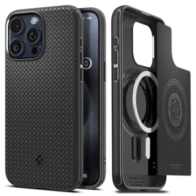 Afbeelding van Spigen Magfit Armor Case hoesje geschikt voor iPhone 15 Pro Max zwart