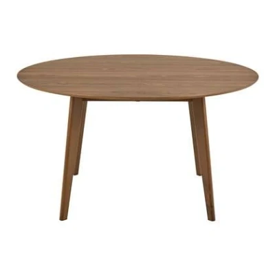 Afbeelding van Eettafel Walnoot MDF 140x140x76 cm Levi Giga Living