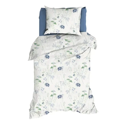 Afbeelding van Romanette Jardin Dekbedovertrek Eenpersoons 140x200/220 cm Blauw