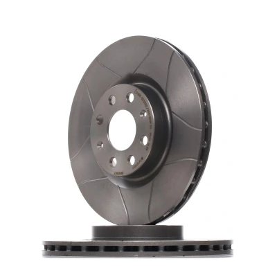 Afbeelding van BREMBO 09.4939.77 Remschijf 284 22 6 interne ventilatie, Gekerft Gecoat Met schroeven OPEL: Corsa D Hatchback, E Adam