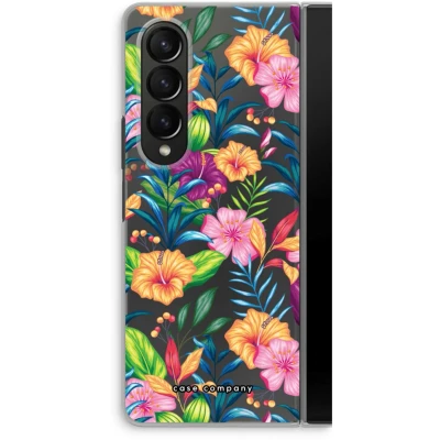 Afbeelding van Case Company® hoesje geschikt voor Samsung Galaxy Z Fold4 Tropisch 2 Soft Cover Telefoonhoesje Bescherming aan alle Kanten en Schermrand