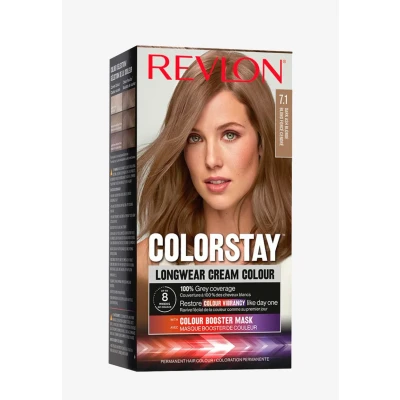 Afbeelding van Revlon HAIR Color COLORSTAY, Longwear Cream Colour Haarverf, Maat: 165 ml, Blond fonce cendre
