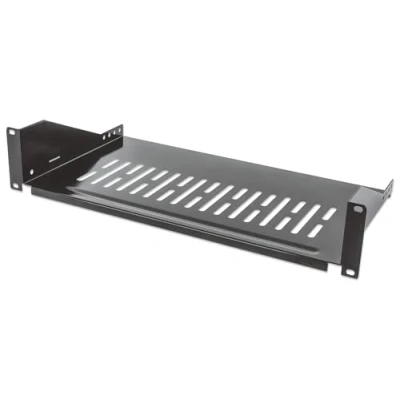 Afbeelding van Intellinet 712507 19 inch Apparaatbodem voor patchkast 2 HE Vast inbouw Geschikt kastdiepte: vanaf 450 mm Zwart